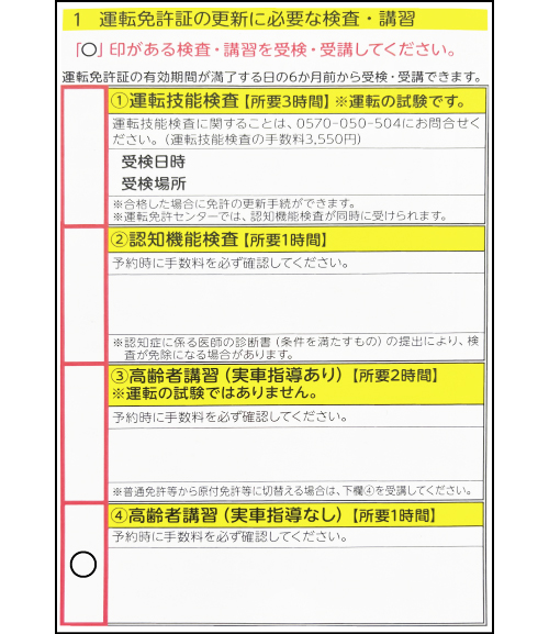 パターン5のハガキ例